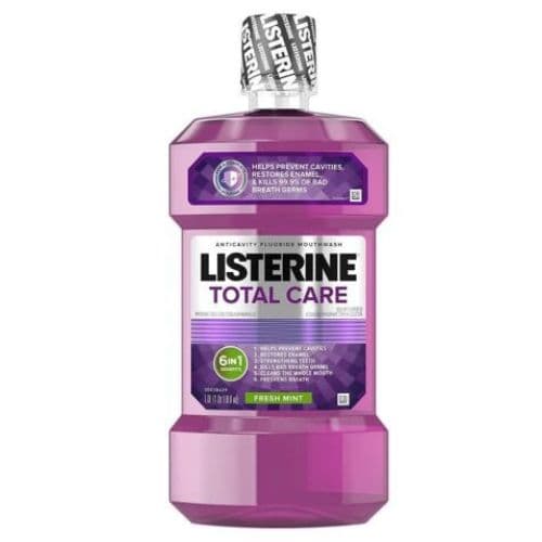 Bain de Bouche Listerine Sans Alcool, Protection Dents et Gencives Saveur Menthe 250ml